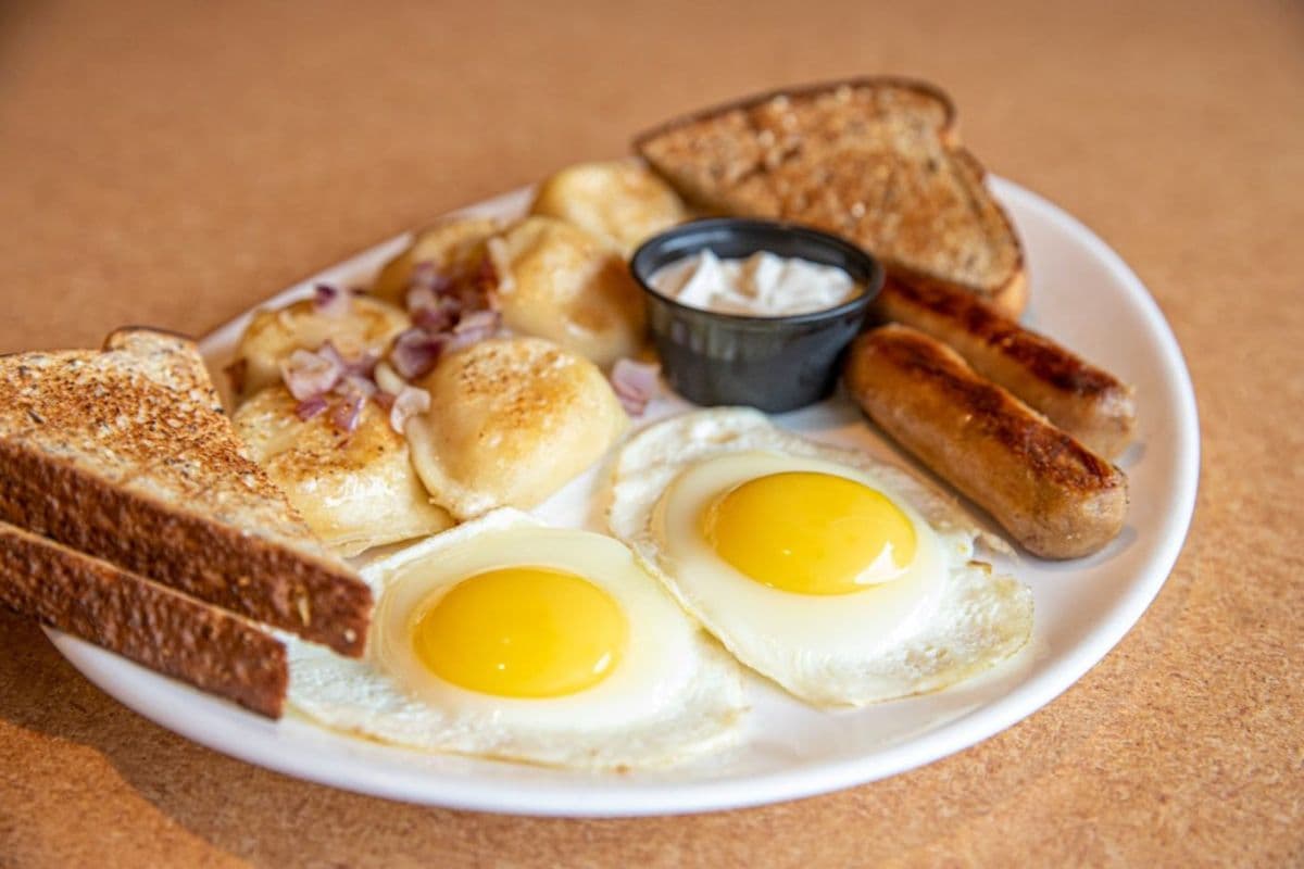 Two Eggs And Farmers Sausage