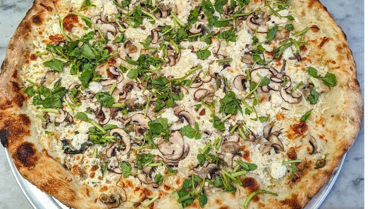 Mushroom Ricotta Pizza