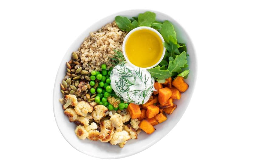 Roasted Cauliflower and Tzatziki Bowl