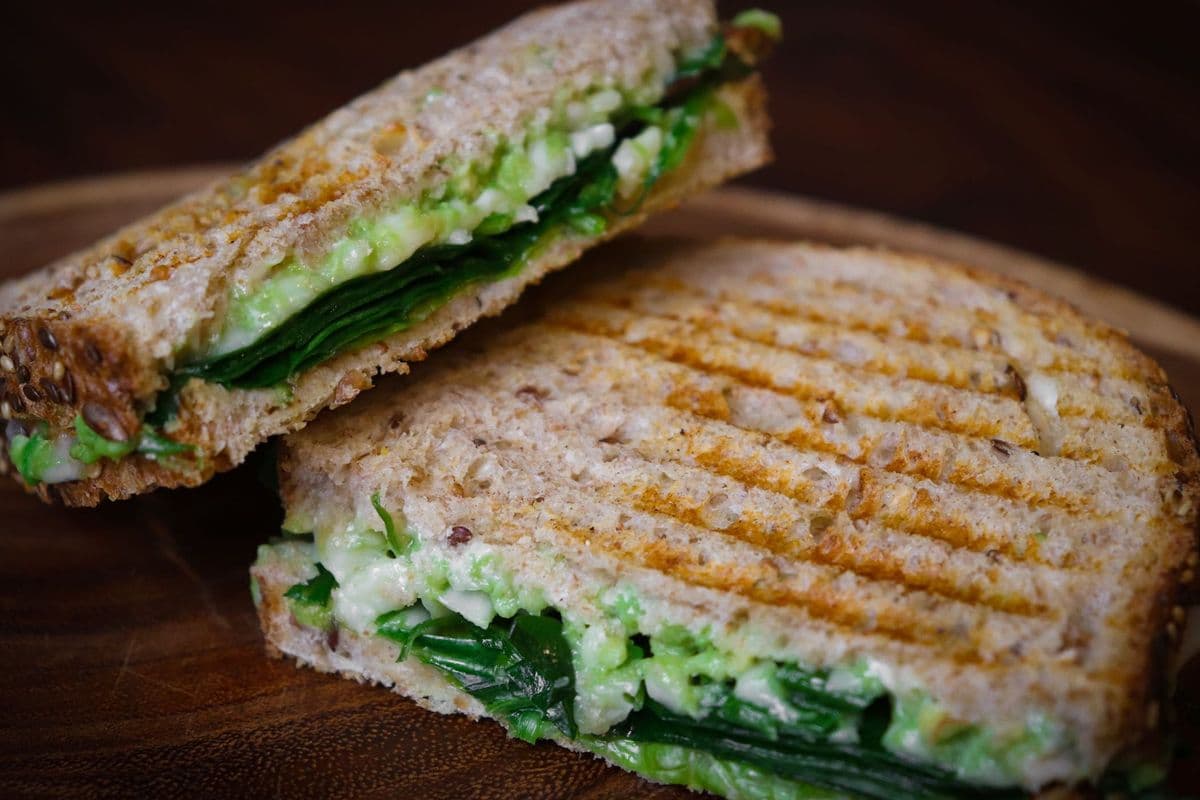 Avocado and Aged Cheddar Panini