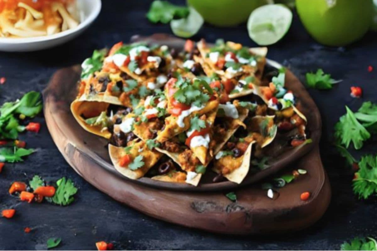 Cheesy Paneer Nachos