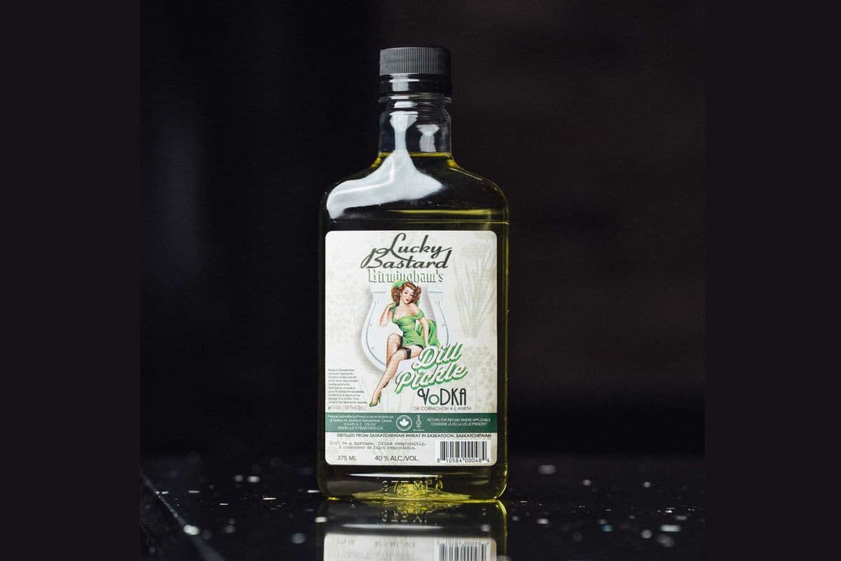 Lucky Bastard Dill Pickle Vodka 375ML (1 x 375 ml)