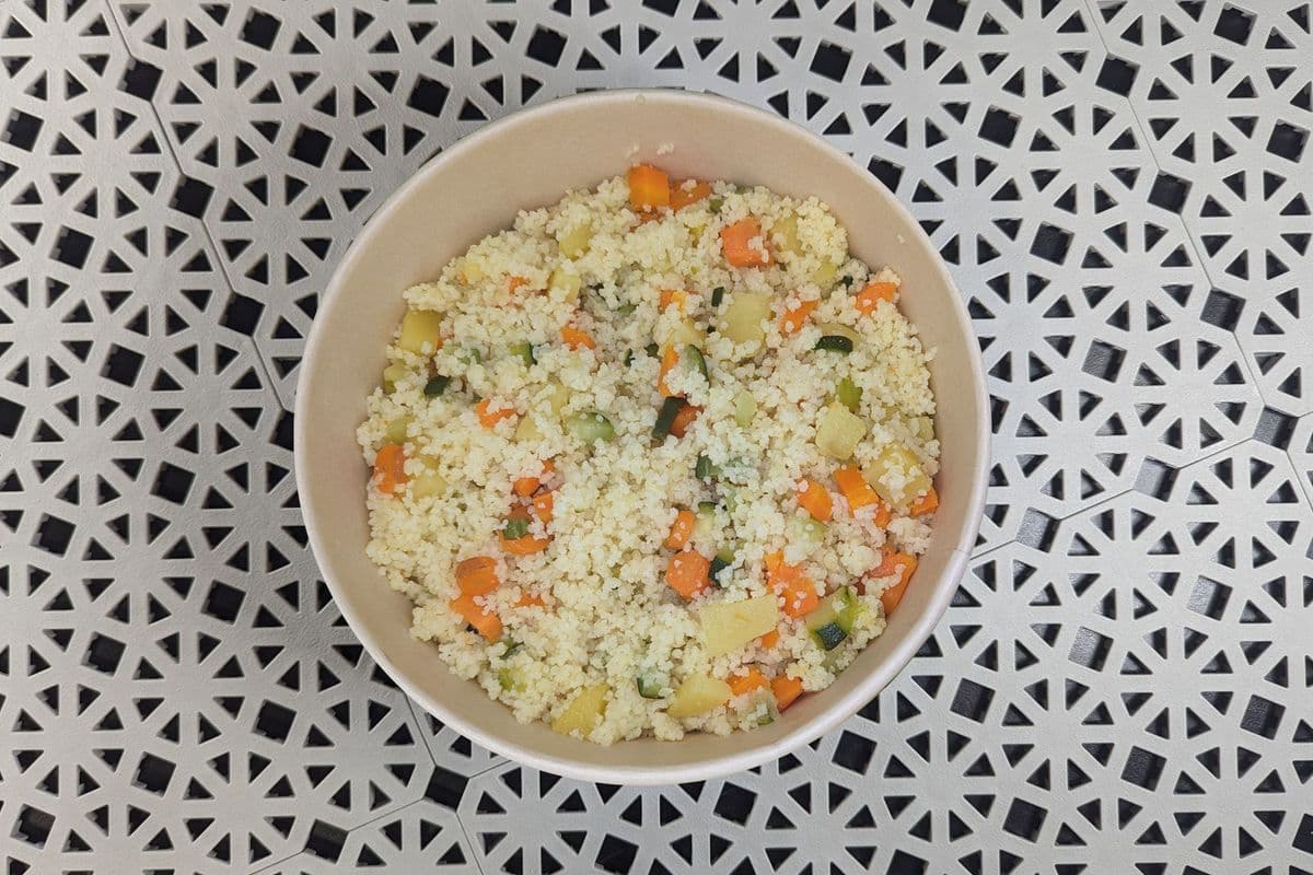 Couscous Afourou (5 légumes cuits vapeur, huile d’olive)