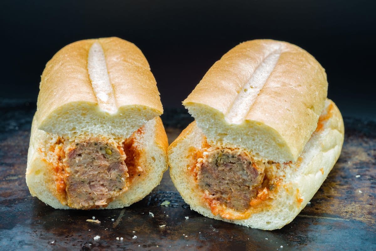 Hot Italian Meatball Sandwich