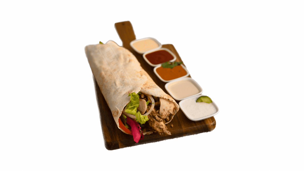 Lamb and Beef Shawarma Wrap