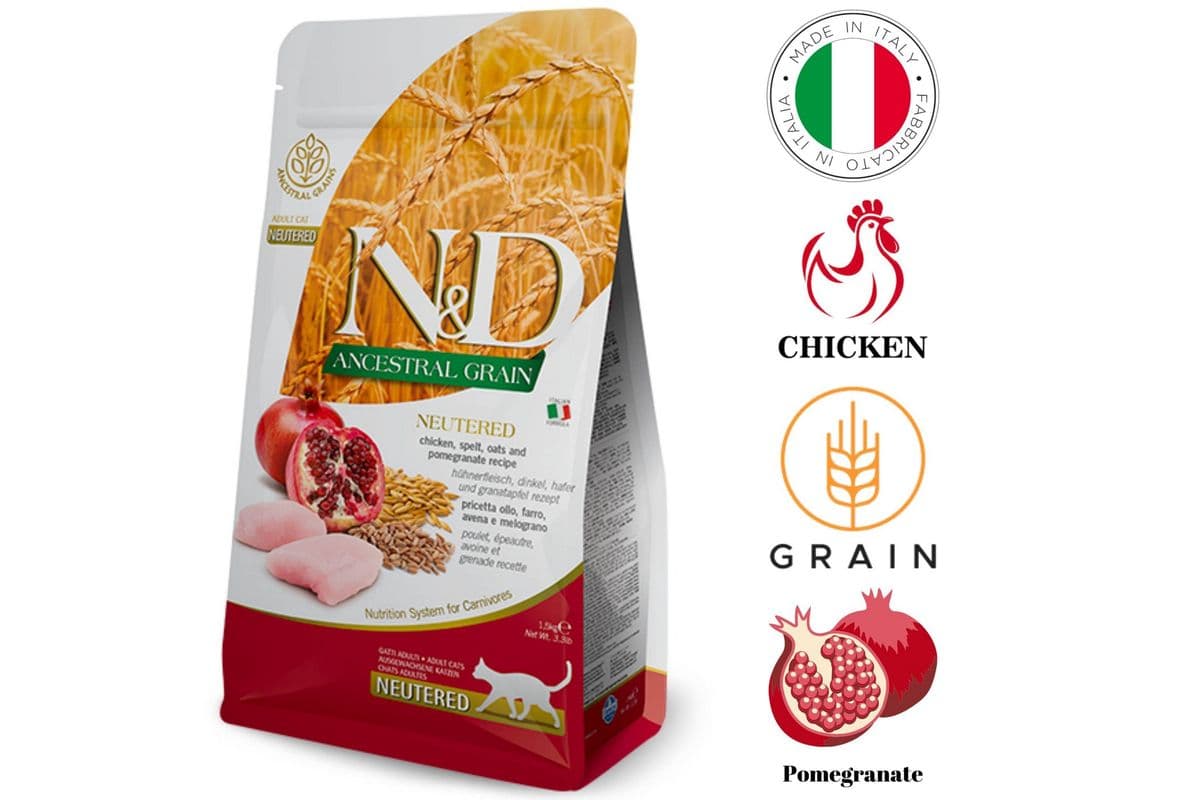 Farmina - Ancestral Grain Chicken & Pomegranate Dry Food Neutered Cat (11 lb)