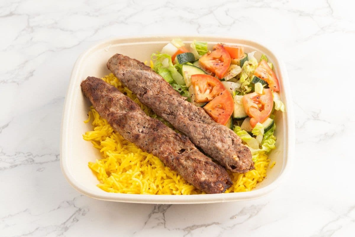 Beef Seekh Kabob Platter