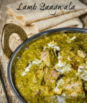 Saag Chicken, Goat in Bone, or Lamb