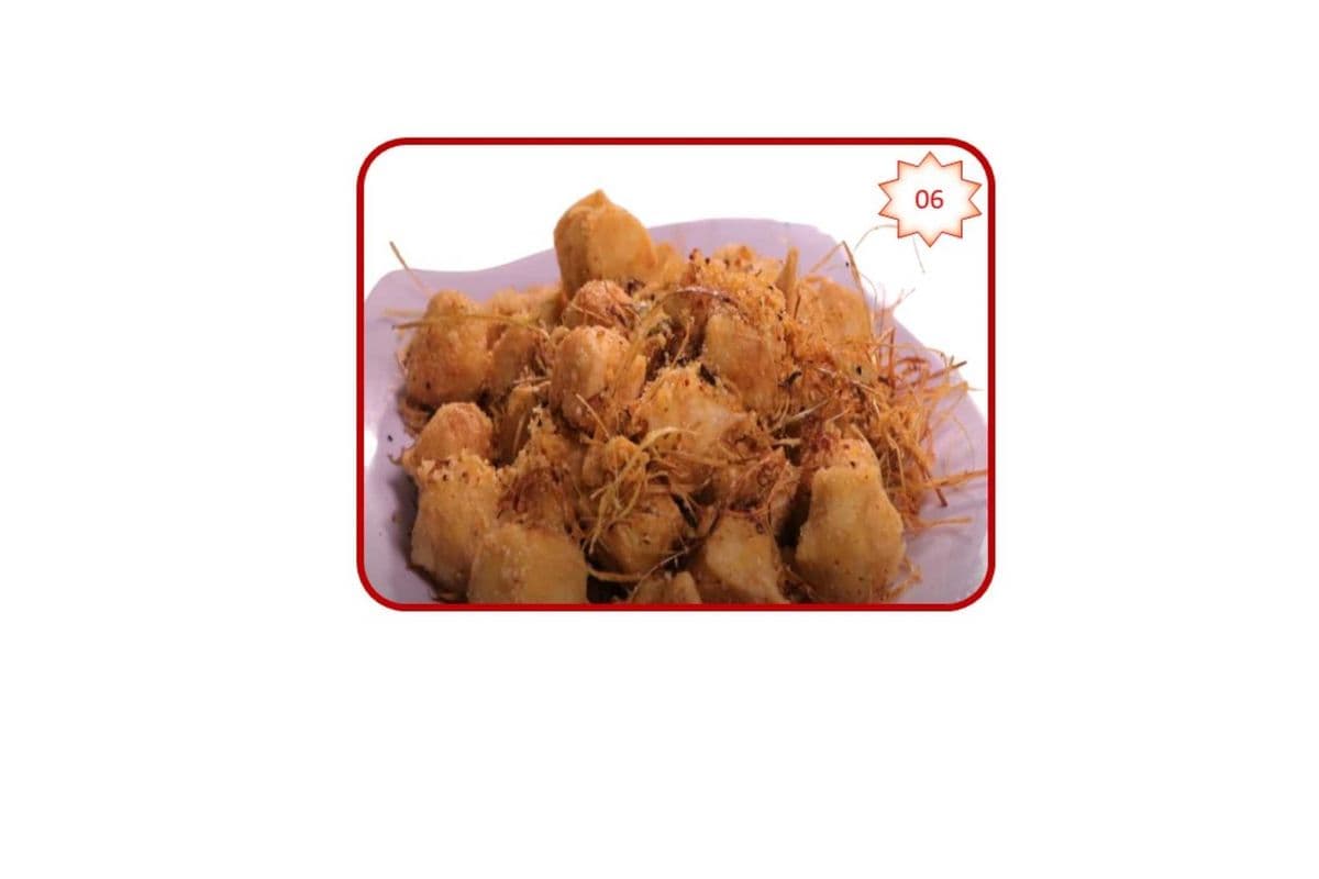 6. Super Delicious Deep-Fried Tofu with Special Sauce