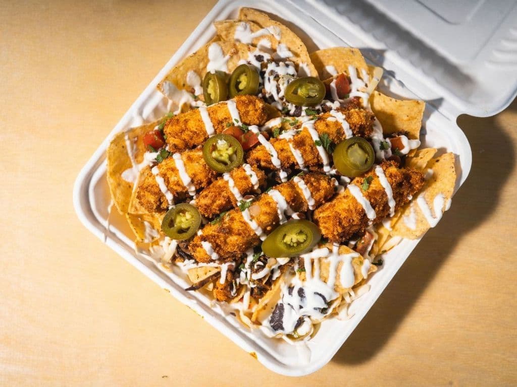 Baja Nachos (Battered Fish)