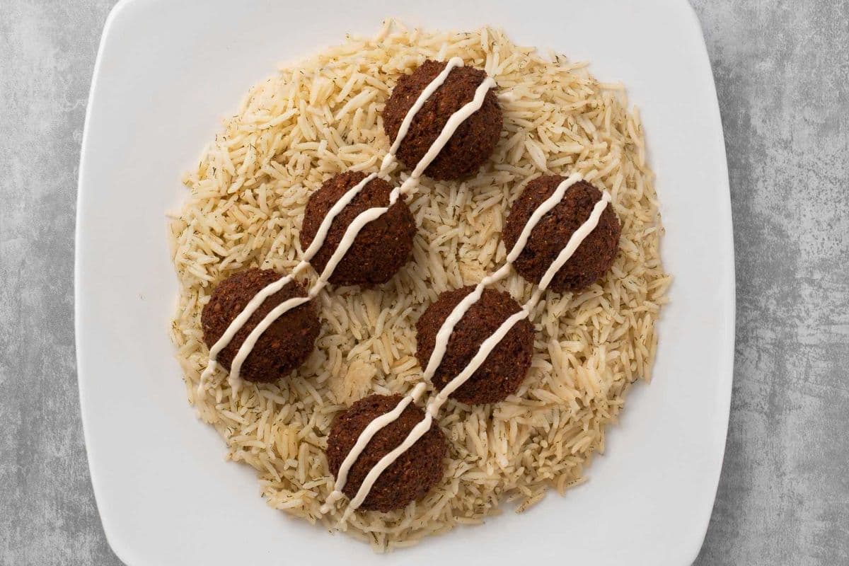 Falafel Veggie on Rice