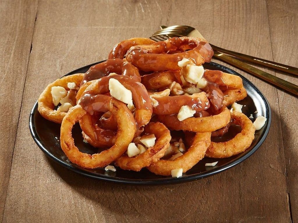 D Spot's Onion Ring Poutine