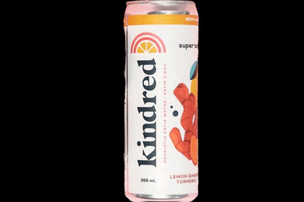 Kindred Cultures - Lemon Turmeric Ginger Kefir Water 355ml (355)