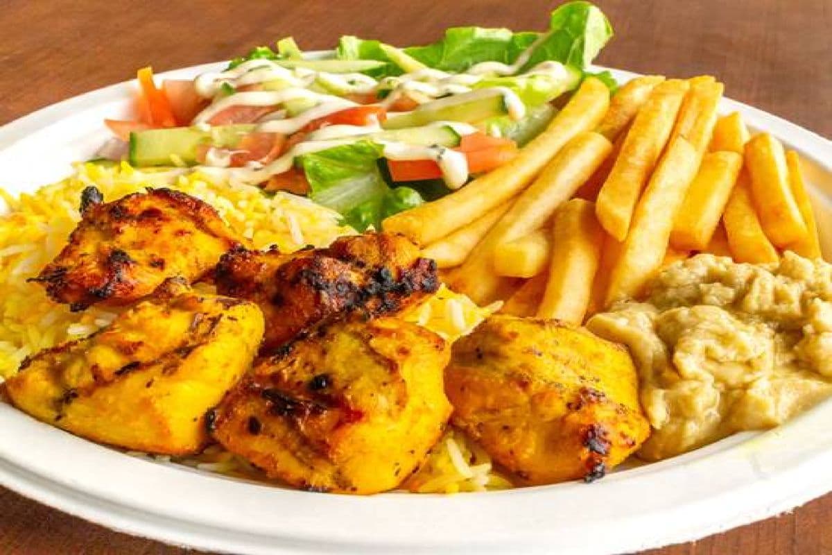 #5 Chicken Kebab Plate