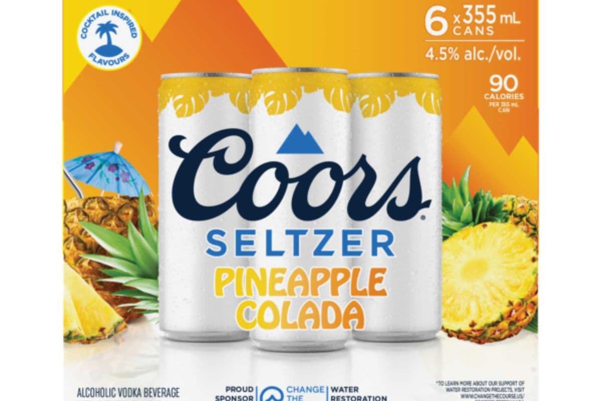 Coors Seltzer Pineapple Colada (6 x 355 ml)