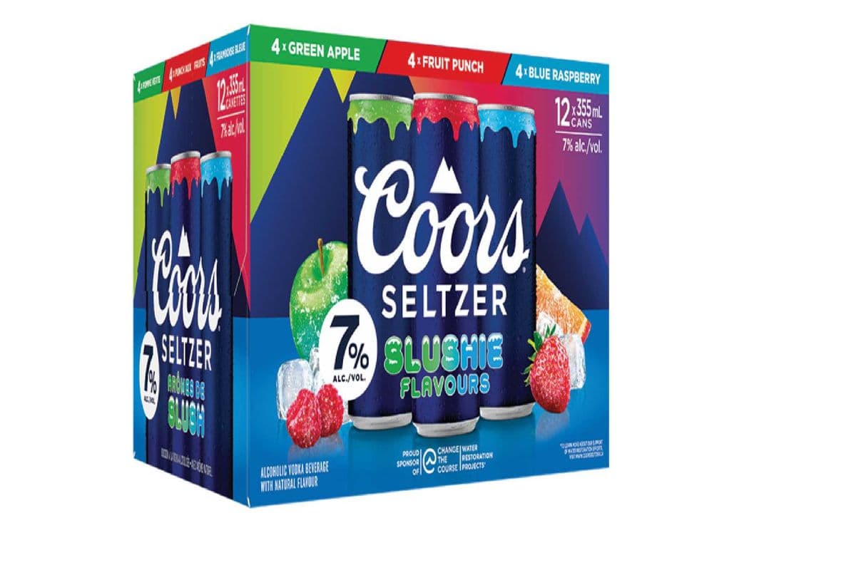 Coors Seltzer 7 Slushie Mixer Pack (12 x 355 ml cans)