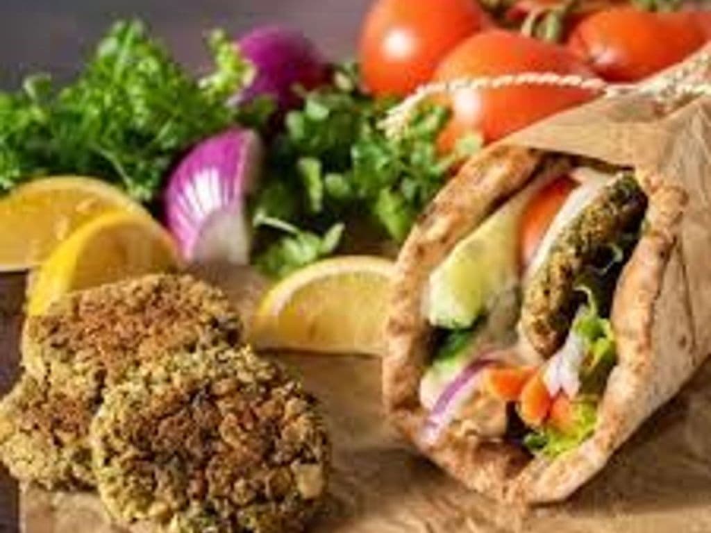 Falafel Wrap With Fries