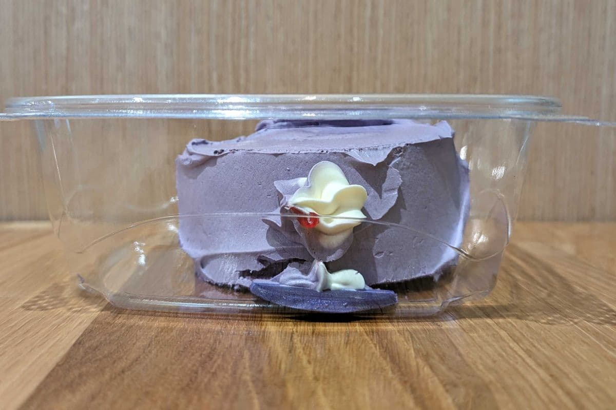 Ube Cake Slice