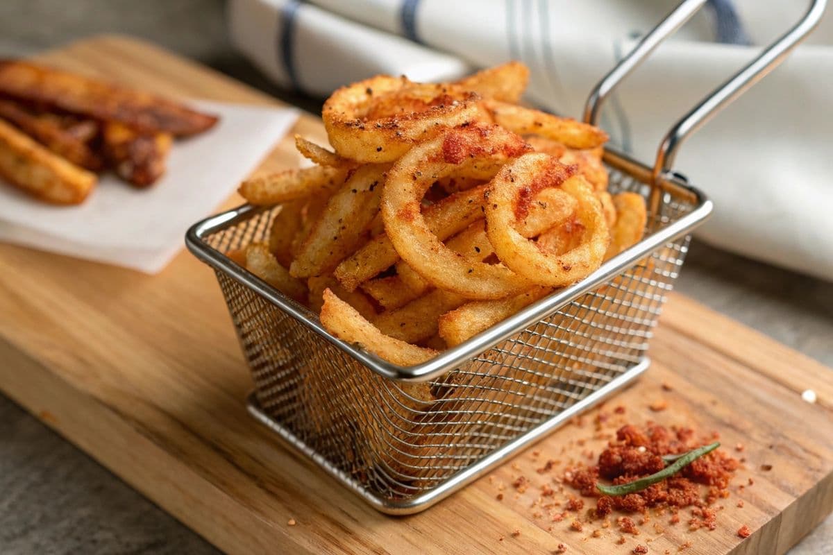 Crispy Spicy Curly Fries / Frites épicée Bouclées Croustillantes