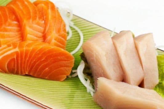 Tuna and Salmon Sashimi