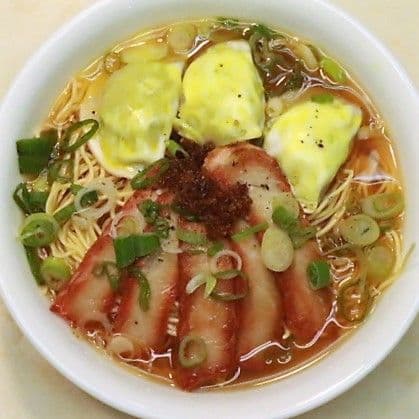 Pork Wonton Noodles Soup