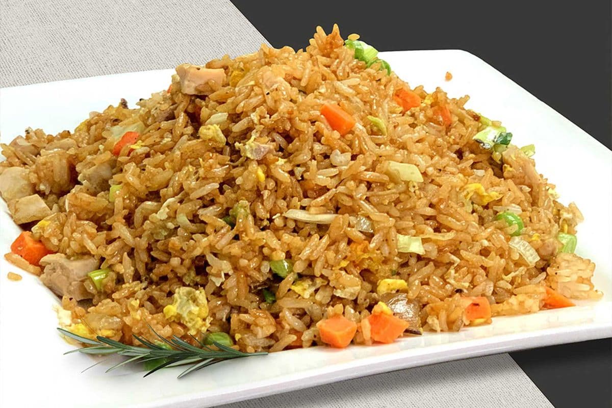 Ginger Egg Fried Rice (Chicken or Lamb)