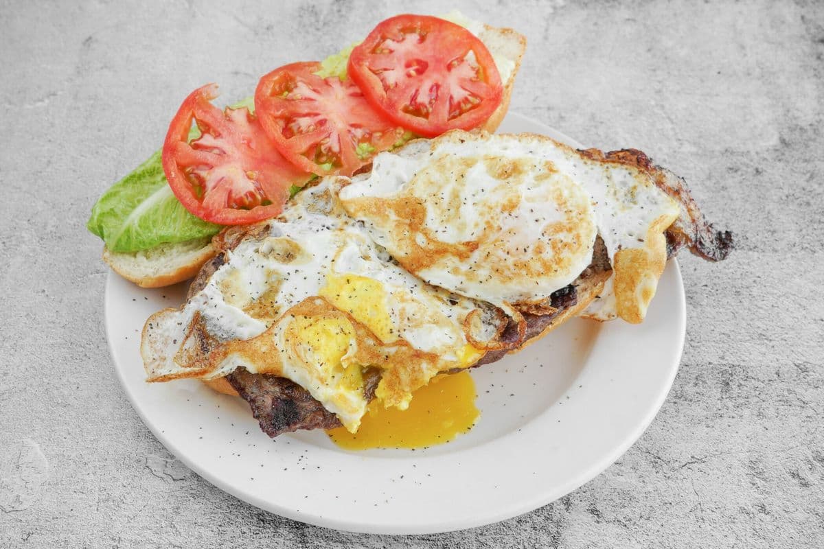 Steak and Egg on a Bun or Wrap