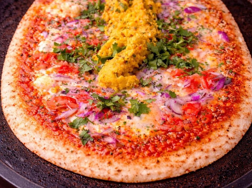 Sweet Woodapple Pizza Masala Dosa