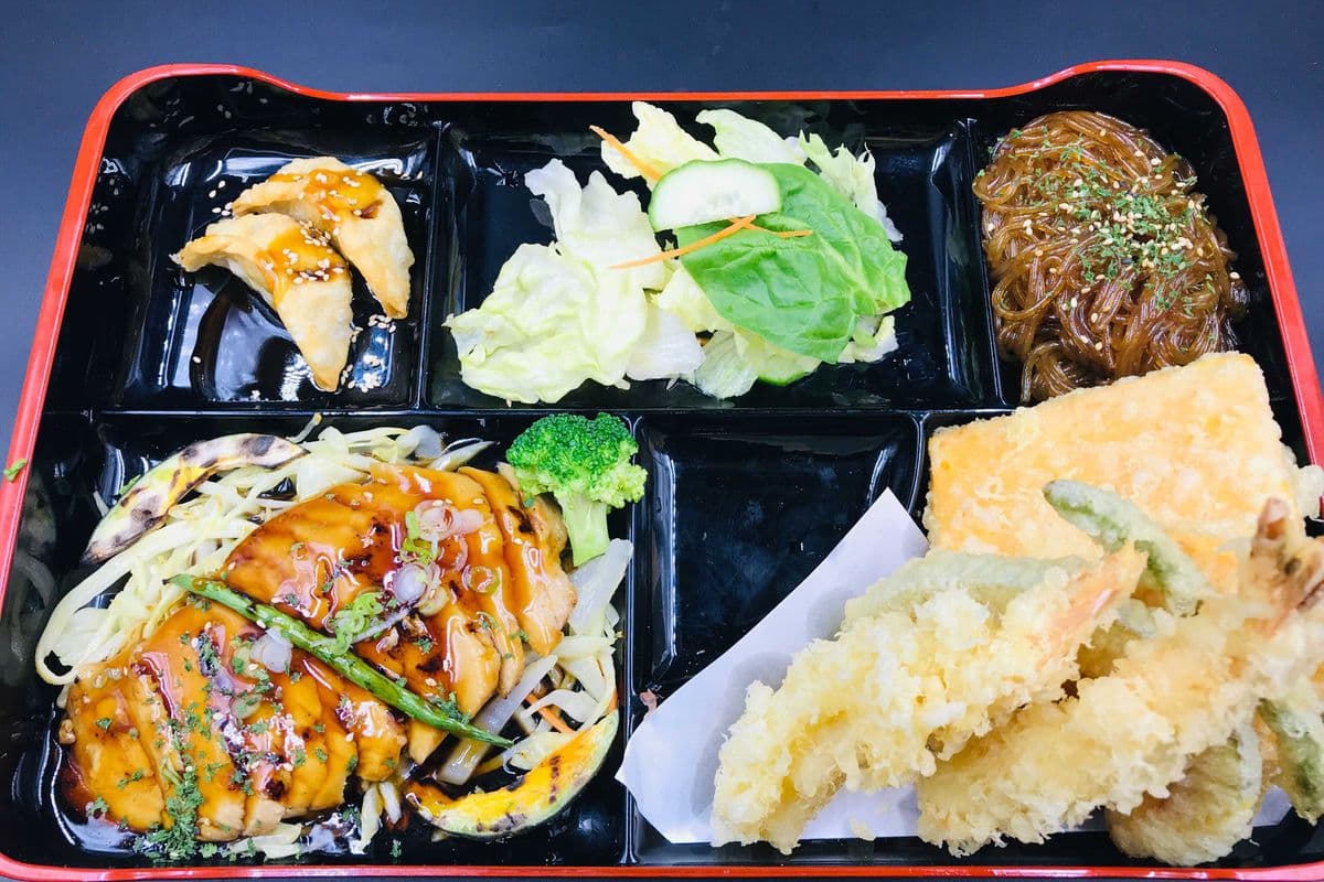 --Teriyaki Tempura Bento
