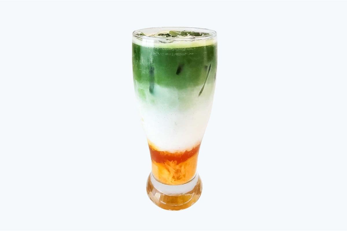 Peach Be My Matcha Milk Tea