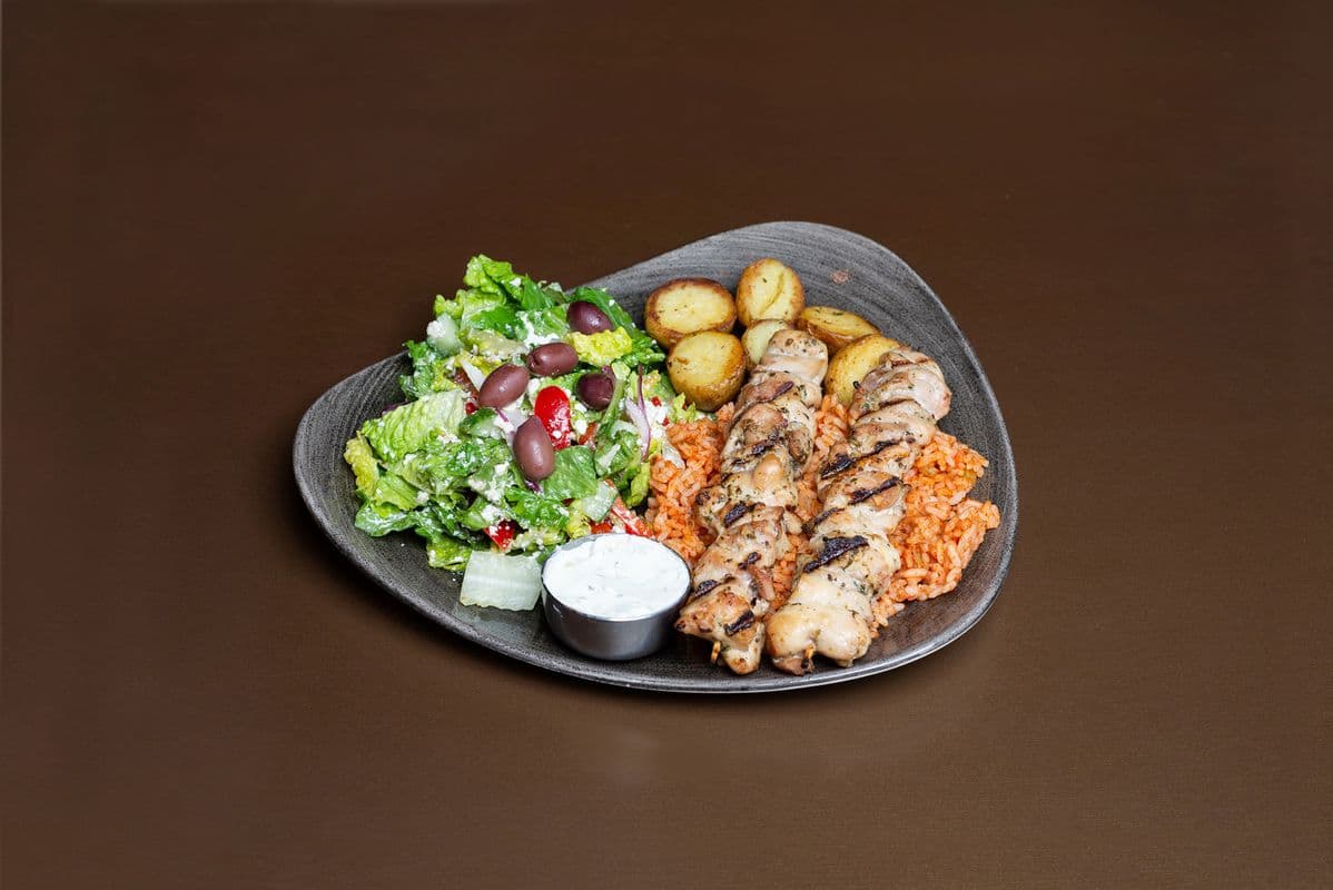 Chicken Souvlaki Dinner