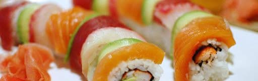 Dragon Rainbow Roll (9 pcs)