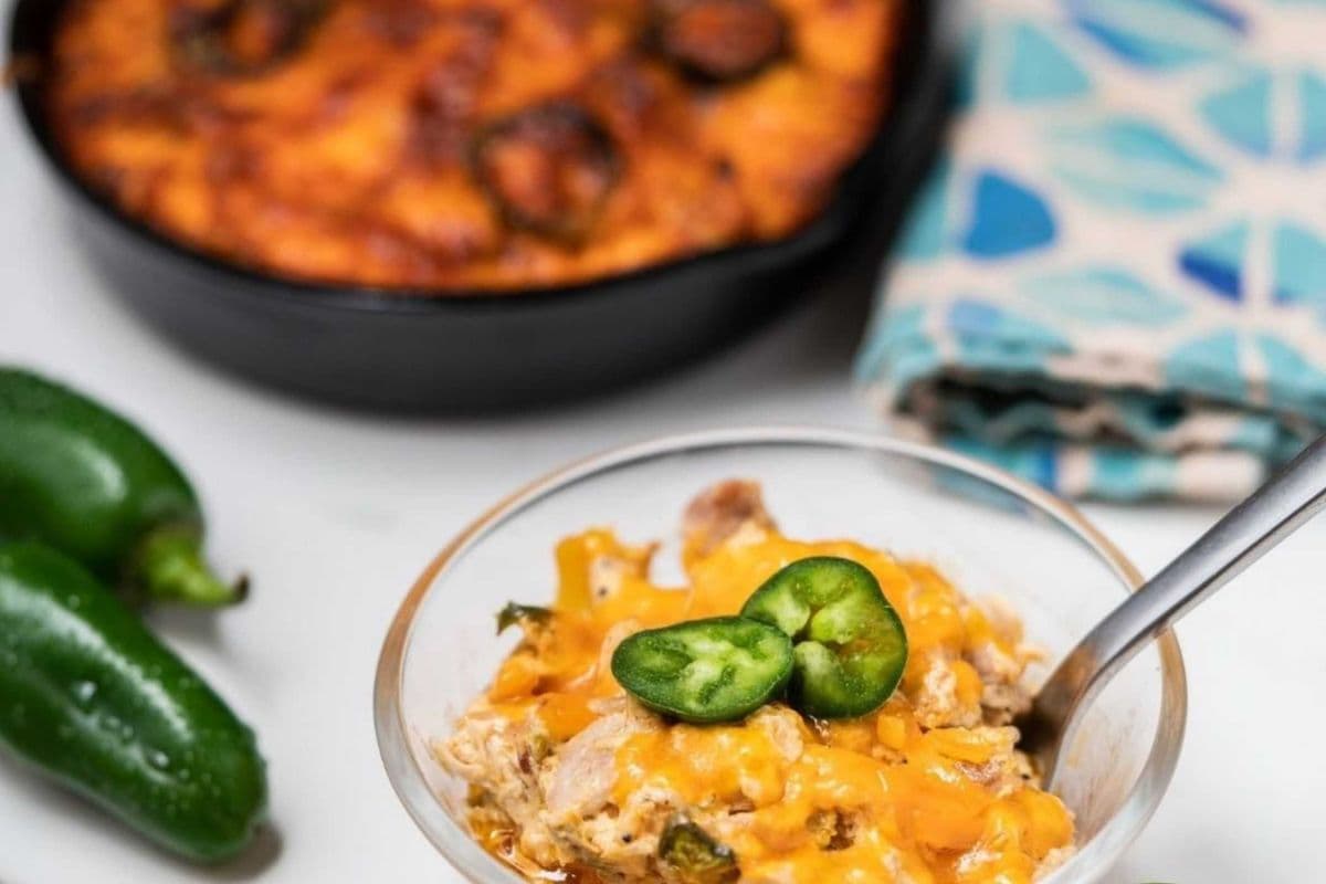 Buffalo Chicken Jalapeno Casserole - Keto | GF | Diabetic Friendly (300 g)