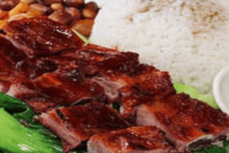 Honey Roasted Ribs on Rice