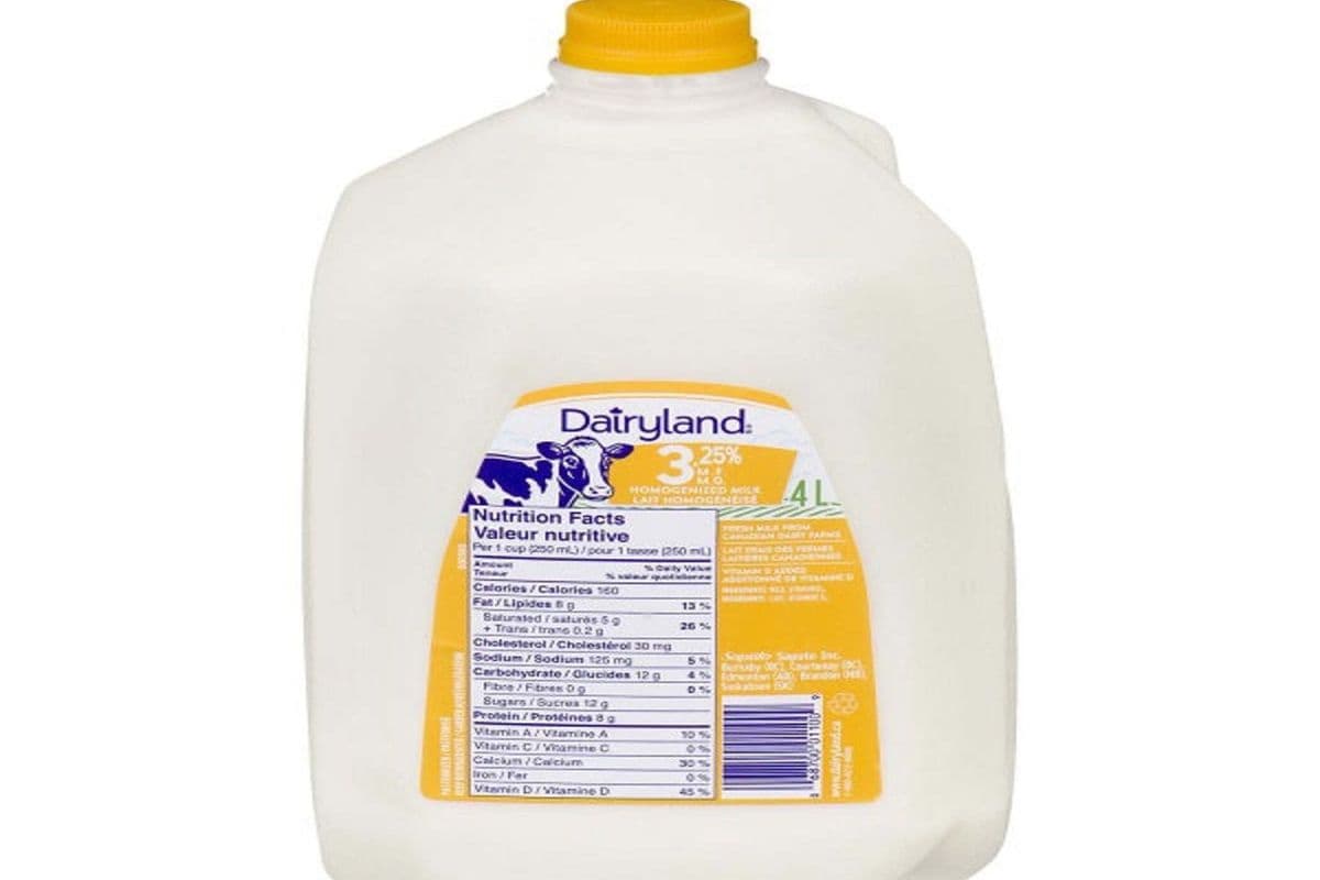 Dairyland 3.25% Homogenized Milk (4l)