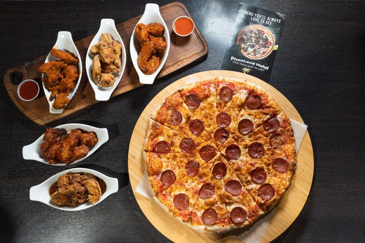 One X-Large Pizza and Sixteen Wings