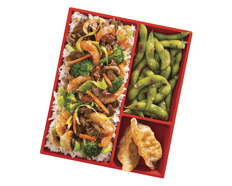 Beef & Shrimp Bento