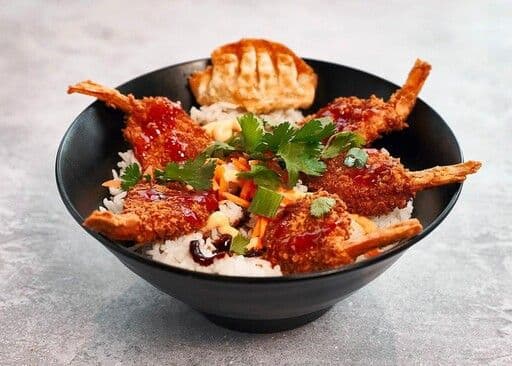 Bol de riz croustillant - Crevettes / Crispy rice bowl - Srimps