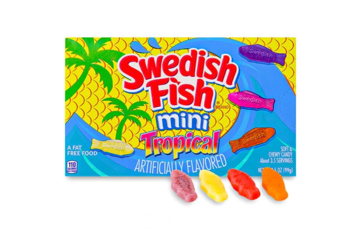 Swedish Fish Tropical Minis Theatre Box (99 g)