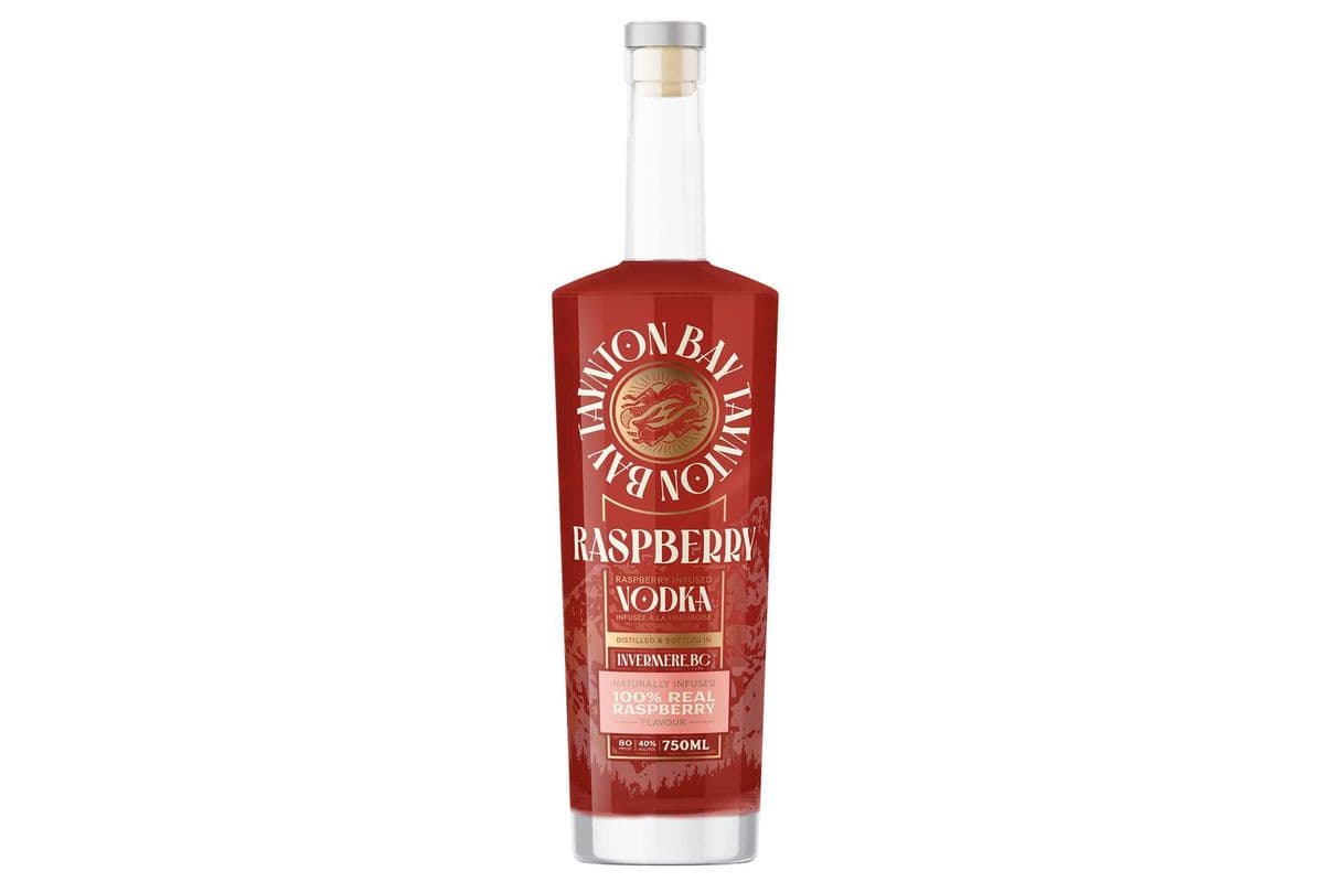 TAYNTON BAY SPIRITS 100% RASPBERRY VODKA (1 x 750 ML)