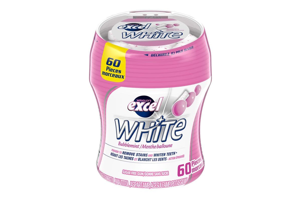 Excel White Bubblemint Bottle (60)