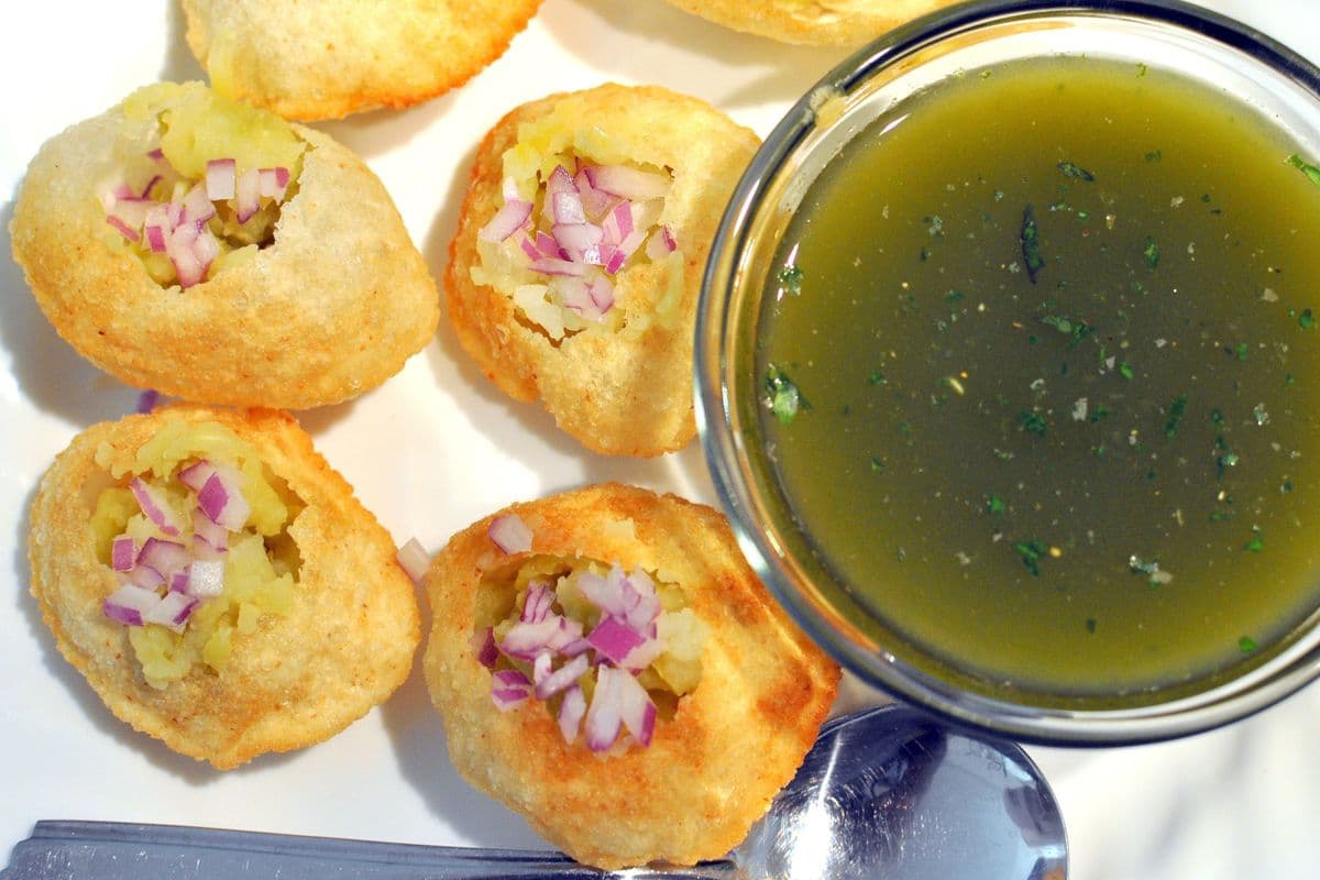 Pani Puri/Gol Gappe (vegan)