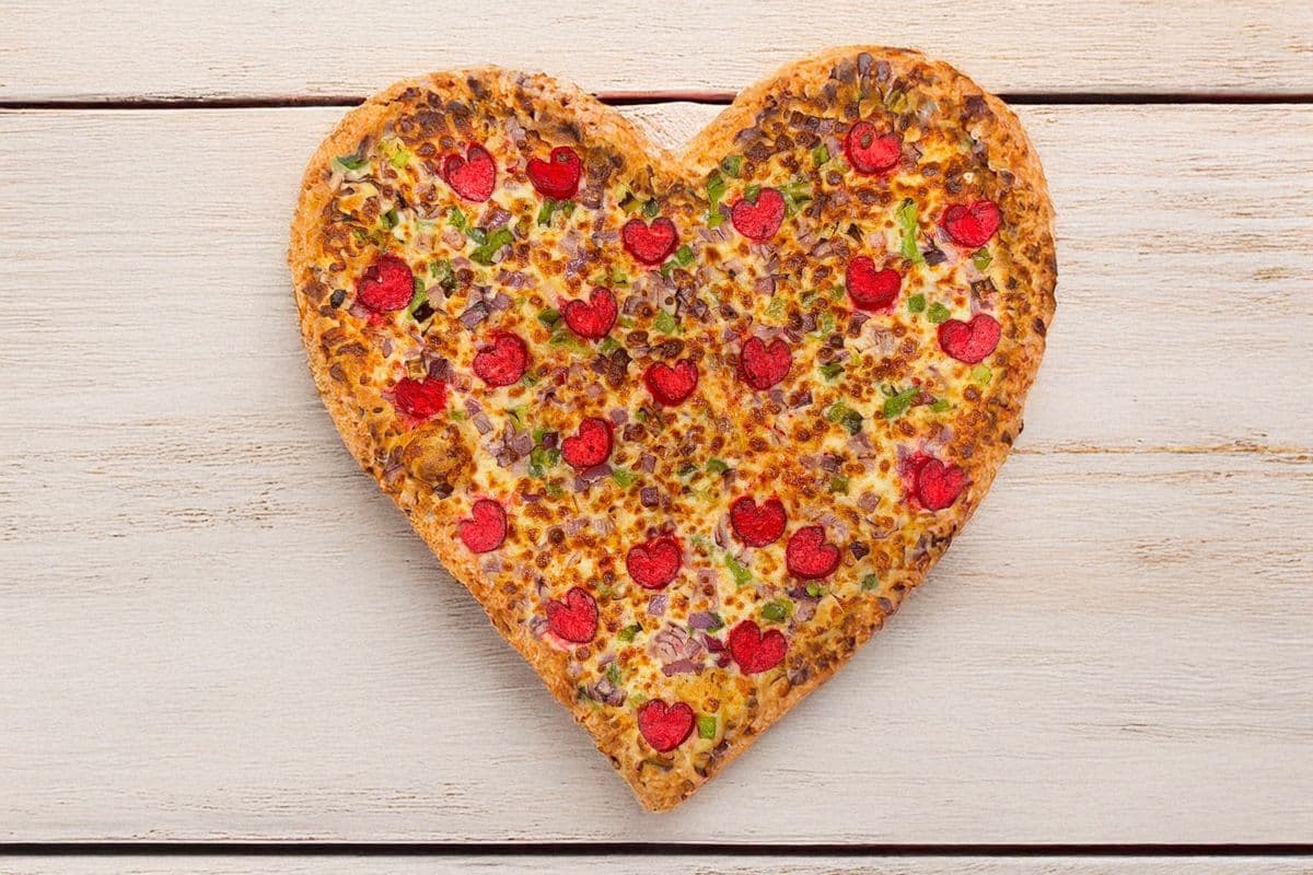 Heart Shape BTown Paneer Pizza