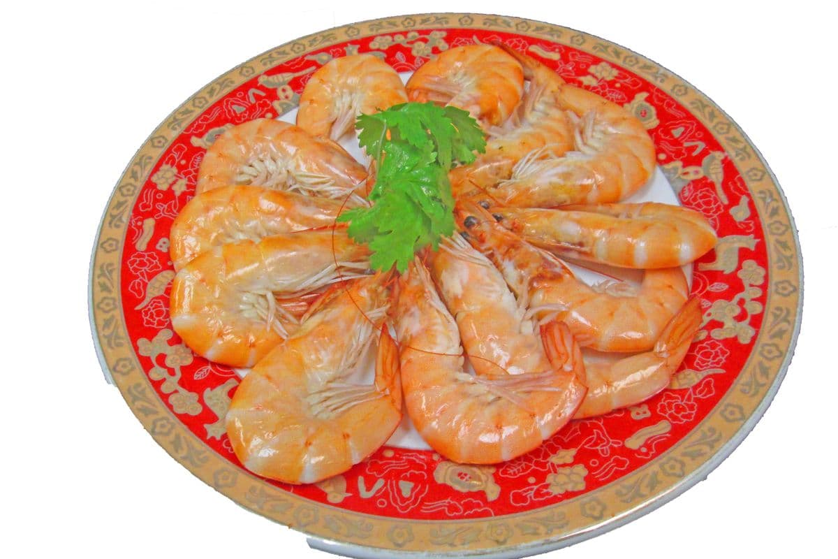 87. Boiled Shrimp in Shell with Soya Sauce 白灼中蝦