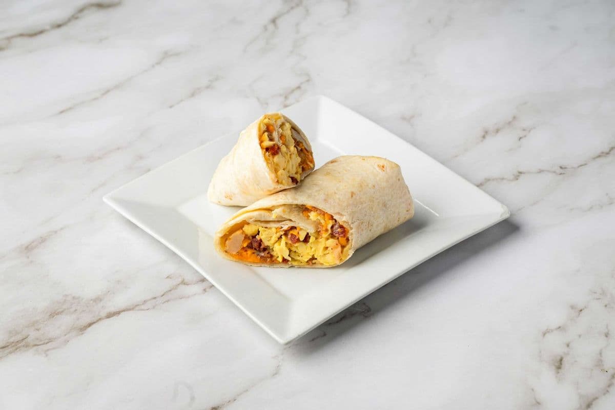 Bacon Scrambled Egg Loaded Wrap