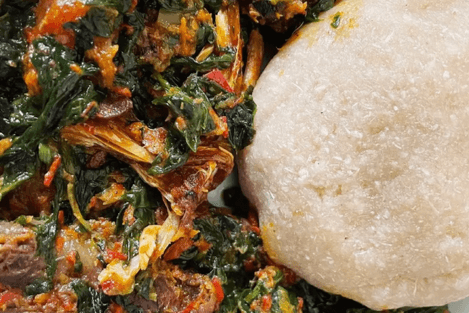 Efo Riro + Swallow Meal Combo