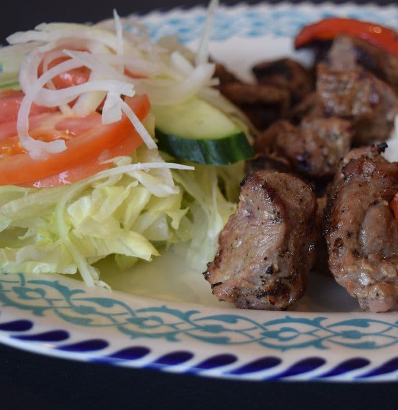 Lamb Shish Kebab Garden Salad