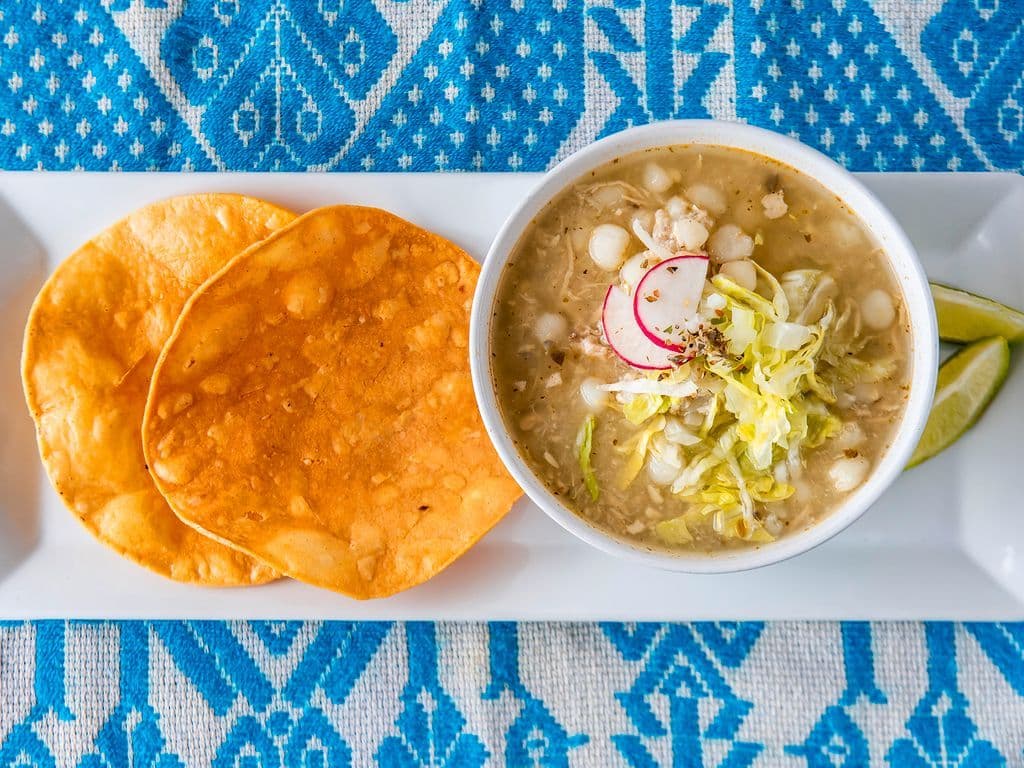 Pozole Blanco / Corn and Chicken Soup