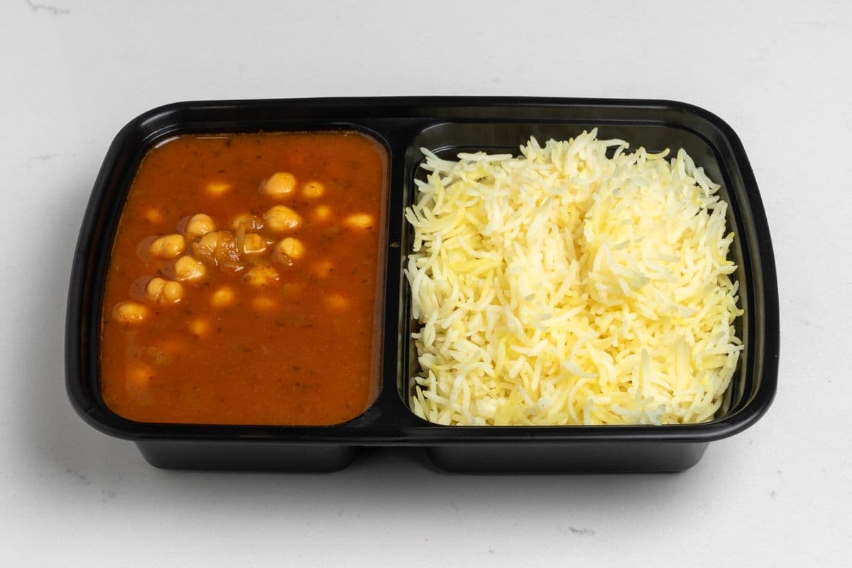Chana Masala (Chhole) and Rice