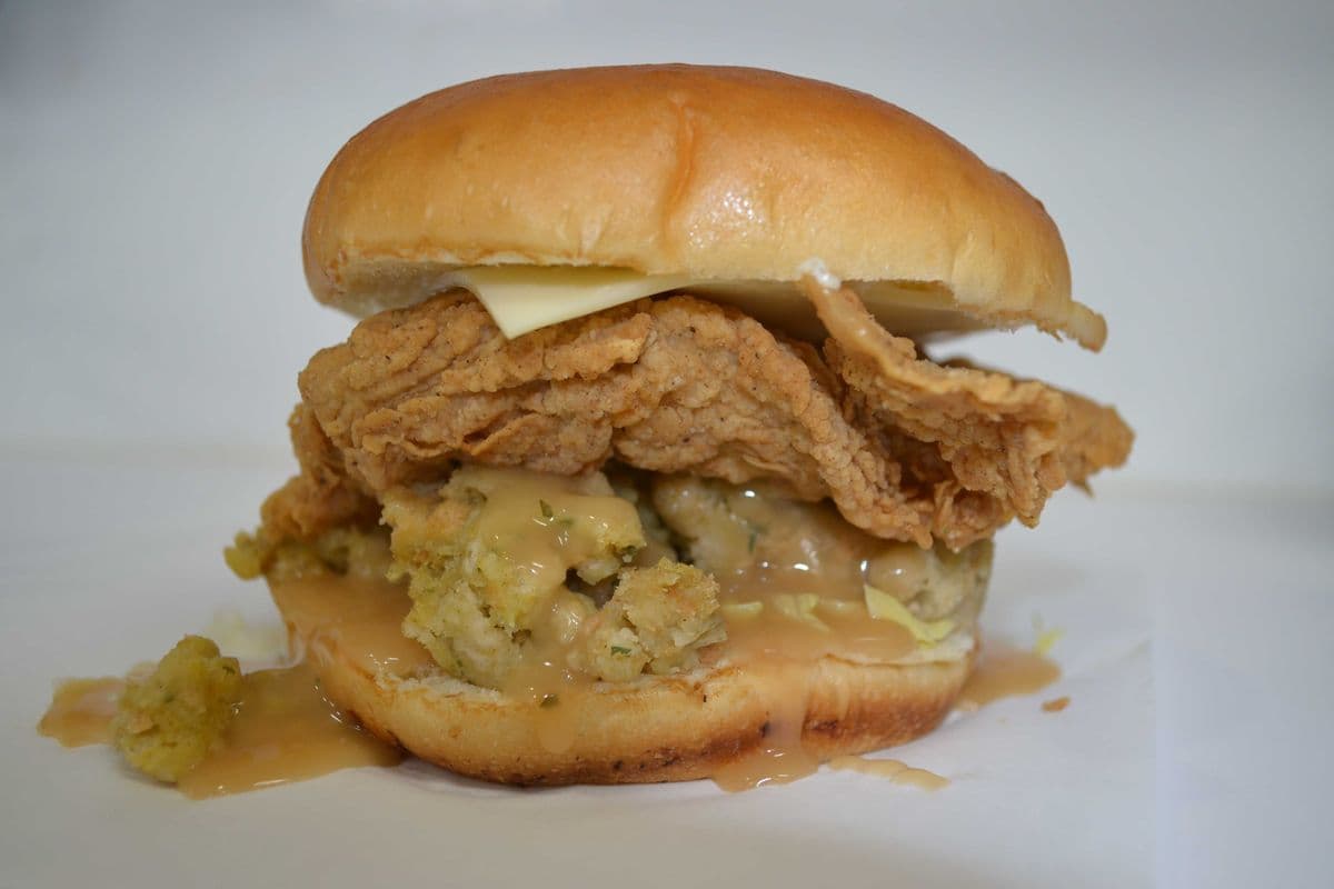 Stuffing Chicken Burger